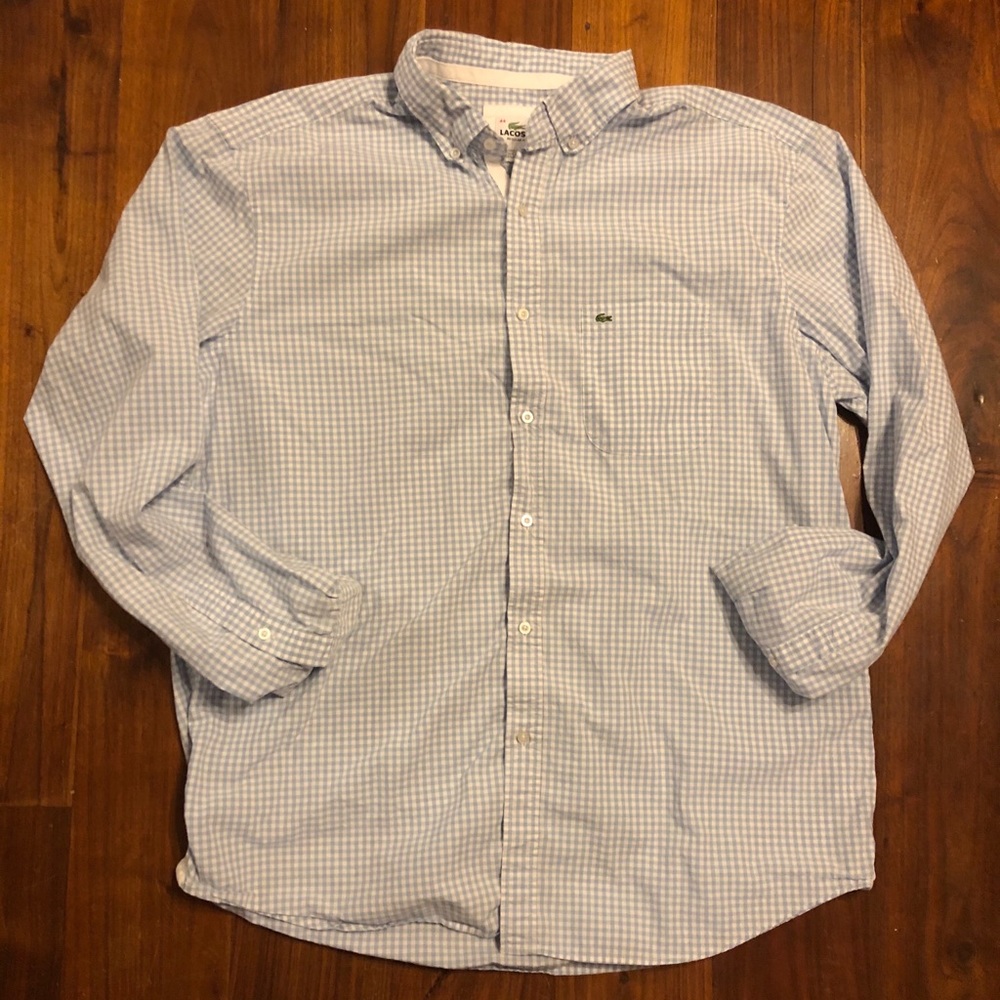 Men’s Lacoste button up shirt. Size 44